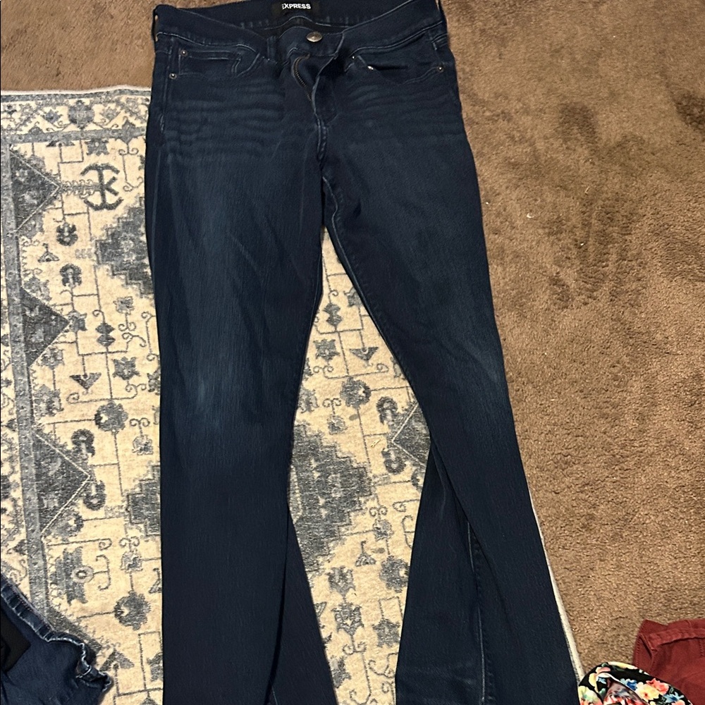 Express Women's Deep Indigo Boot Cut Jeans